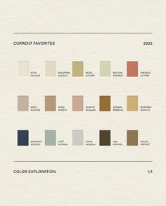 the color scheme for different shades of paint