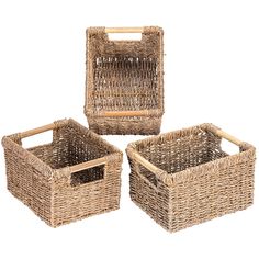 PRICES MAY VARY. Seagrass Imported ✅ Wicker Baskets - Whether it be by way of pure decor, storage, or organization for kitchen, pantry, or bathroom. This basket wicker suit your home in every way. The rectangular baskets wicker is great for magazines, games, pet toys, media, household items. ✅ Natural & High Quality - Our small rectangle basket storage are made of Seagrass, an all-natural and easily renewable resource with an iron frame for sturdy storage. The wooden handles on both sides are no Organization For Kitchen, Organizing Bathroom, Rectangle Basket, Baskets For Storage, Large Wicker Basket, Seagrass Baskets, Baskets For Shelves, Seagrass Storage Baskets, Rectangular Baskets