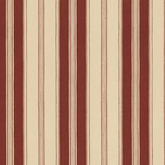 a red and white striped wallpaper with vertical stripes on the bottom half of it