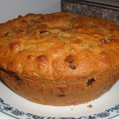 a close up of a muffin on a plate