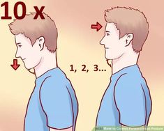 a man's face is shown with the measurements for his head and neck height