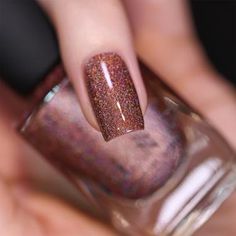 ILNP Brownstone - Luminous Warm Brown Ultra Holo? Nail Polish, #AD, ##Polish, #Advertisement, #Nail, #Holo, #Ultra Nails Fall Winter, Holo Nail Polish, Nails 2025, Bronze Nails, Dog Poems, Brown Nail Polish, Luminous Nails, Orange Nail Polish