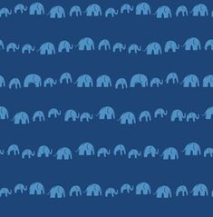 an elephant pattern on a blue background