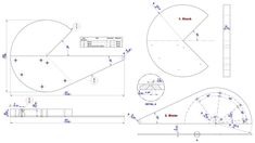 an image of a drawing of a wheel with measurements for the wheels and spokes