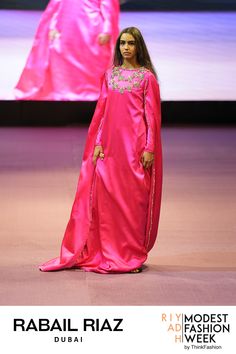 Hot pink pure charmeuse silk a-line maxi with cape sleeves, FLR by RR