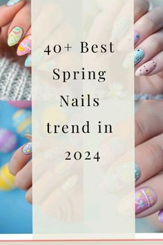 Nails 2024 Spring Designs, Spring Nail Art 2024, May Nails Ideas 2024, Manicure Natural Nails, Spring Nail Art Ideas, Manicure Natural, Nails April, Statement Nails, Nail Colors Fall