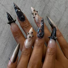 Retro Nails, Drip Nails, Dope Nail Designs, Nails Only, Long Square Acrylic Nails, Bling Acrylic Nails, March 5