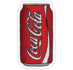 a can of coca cola sticker