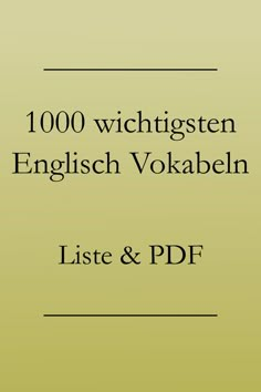 the front cover of a book with words in german and english, on a yellow background