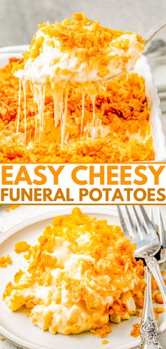 Party Potatoes, Crunchy Corn, Cheesy Potato Casserole, Herb Roasted Potatoes, Popular Side Dishes, Cheesy Potato, Light Meals, Loaded Baked Potatoes, Holiday Dinners