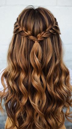 Hair Styles For Long Brown Hair, Easy Hairstyles For Bridesmaids, Hair Styles For Senior Pictures, Hair Styles For Girls With Long Hair, Pretty Simple Hairstyles, Hair Styles For Brown Hair, Hair Styles For A Wedding, Hairstyles For Girls With Long Hair, Cute Hairstyles For Church