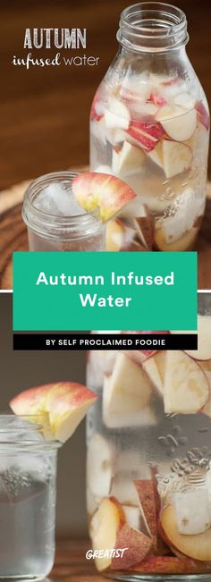 an image of autumn infused water with apples