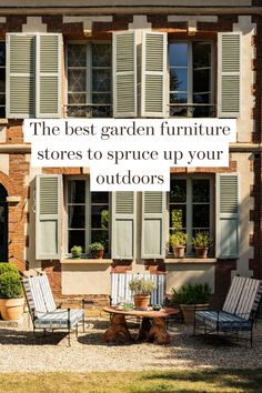 the best garden furniture stores to spruce up your outdoorss