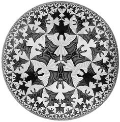 a black and white image of bats in the middle of a circular pattern on a plate