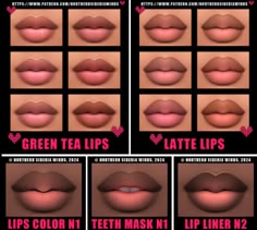 the different lip shapes and how to use them