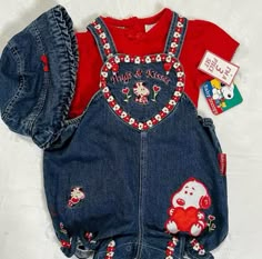 Snoopy Baby, Baby Snoopy, Quirky Girl, Baby Overalls, Vintage Baby, Baby Fashion, 3 Piece