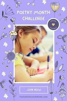 As April is known as a National Poetry Month in the United States, we have issued a challenge to children to get them excited about poetry. Poetry Study Homeschool, Online Contest, National Poetry Month, Homeschool Teacher, God Made You, Christian Kids