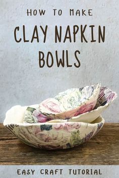 how to make clay narkin bowls with easy crafting instructions for beginners