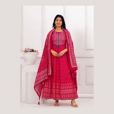 Kurta Palazzo Set,Rayon pink Printed Indian Anarkali kurta with pant and dupatta  Party wear ,Women Salwar Kameez ,Kurti Palazzo Set,  Item - Anarkali kurta with pant and dupatta color -  pink size m to xxl fabric - rayon Type: Fully stitched perfect for festival and marriage party Disclaimer : Due to different screen resolutions and camera quality color of this product may very. Wash Instructions - Wash Separately preferably. Do not Soak. Do not use harsh detergents. Payment - We accept PayPal Pink Dress Long, Gown Kurti, Palazzo Kurta, Kurti Palazzo Set, Kurta Palazzo Set, Indian Anarkali, Kurti Palazzo, Anarkali Kurti, Kurti Set