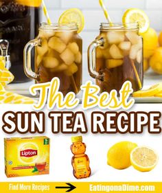 the best sun tea recipe with lemons and honey