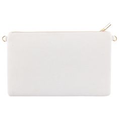 Introducing the "Howdy Friends" crossbody bag - a stunning mix of bright colors and classic style! The white beaded backdrop for the cheerful "Howdy" phrase will add a pop of color to any outfit. Carry your essentials around in style and make a statement! Comes with a gold chain. Brand: The Royal Standard Cotton and Resin Beads Spot Clean Only Trendy White Cosmetic Bag, Chic White Rectangular Pouch, White Crossbody Clutch With Detachable Strap, White Travel Clutch With Adjustable Strap, White Bags With Zipper Closure As Gift, White Crossbody Clutch With Phone Pocket, White Rectangular Pouch With Detachable Strap, White Crossbody Clutch For Mobile Phones, White Crossbody Mobile Phone Clutch