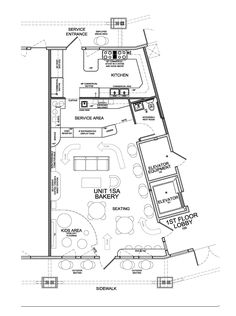 the floor plan for an office building