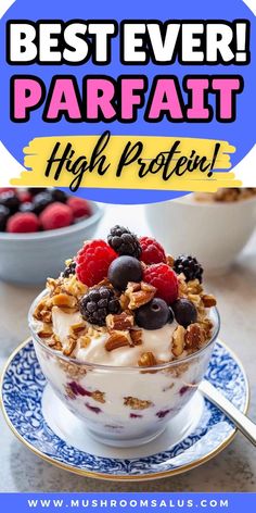 Looking for a high-protein vegetarian snack or dessert? This homemade parfait recipe is bursting with fresh berries, crunchy nuts, and creamy layers, making it both delicious and nutritious! Perfect for a healthy treat or easy-to-make snack. Try this copycat parfait today and elevate your healthy eating game! 🌟 Save this pin for later inspiration! Homemade Parfait, Healthy Eating Games, Nuts And Berries, Vegetarian Snack, Parfait Recipe, Greek Yogurt Parfait, Easy To Make Snacks