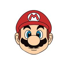 an image of mario's face with a mustache