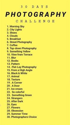 a yellow poster with the words photography on it