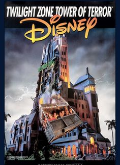 the poster for disney's new movie, twilight zone tower of terror is shown