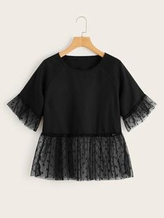 Fancy Tops, Trendy Fashion Tops, Elegante Casual, Lace Ruffle, Lace Fashion, First Order