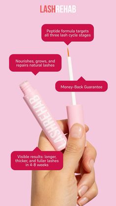 Long lashes start here! #lashes #lashserum Beauty Post Ideas, Grow Your Lashes, Change Your Eye Color, Plum Lips, Lash Growth Serum, Lashes And Brows, Lash Products, Cosmetic Creative, Lash Growth