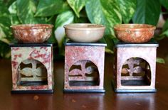 Essential oil room burner soapstone aromatherapy oil room diffuser candle holder #GardenofEssences Christmas Aromatherapy, Homemade Essential Oils, Essential Oil Burner, Room Diffuser, Aromatherapy Gifts, Using Essential Oils, Oil Burner, Aromatherapy Oils, Oil Burners