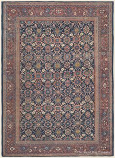 Room Size Sultanabad Antique Oriental Carpet with allover blossom latticework pattern Antique Rug 8' 7" x 12' 0" — Circa 1900- Claremont Rug Company Click to learn more about this rug. Rugs Room, Artistic Room, Carpet Room, Room Size Rugs, Homemade Home Decor