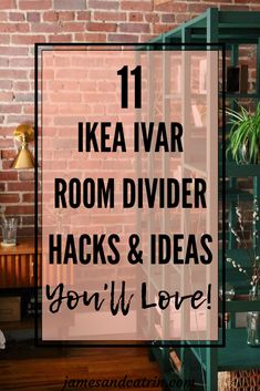 These Ikea Ivar room divider hacks and ideas will give you options to create a stunning room divider or folding screen all by yourself, on a budget. #ikeahacks #ivarroomdivider #ivarfoldingscreen #roomdividerhack #foldingscreenhack Separating Wall Room Dividers, Wooden Wall Divider Ideas, Restaurant Room Divider Ideas, Room Divider Furniture Ideas, Wheeled Room Divider, Creating A Room Divider Small Spaces, Studio Room Divider Ideas Small Spaces, Making A Room Divider, Bonus Room Divider Ideas