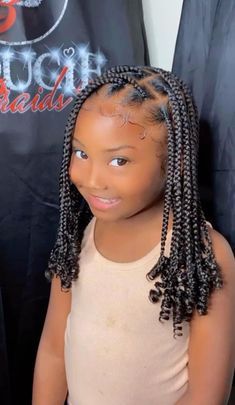 20 Cute Braided Hairstyles for Black Girls — Globetrottercurls Knotless Braids Kids Hairstyles, Braided Hairstyles For Children, Kid Box Braid Styles, Girls Knotless Braids Black Kids, Braids On Little Black Girls, Cute Little Baby Girl Hairstyles Black Braids, Latest Hair Braids For Kids, Little Black Girls Hairstyles For School Braids Cute, Kids Plaits Girls Hair Ideas Black