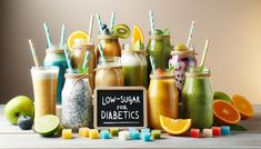 Diabetic Joy in a Glass: Low-Sugar Smoothies and Recipes Smoothies For Diabetics, Low Sugar Smoothies, Yummy Smoothie Recipes, Low Carb Treats, Yummy Smoothies, Low Sugar, Delicious Recipes, Smoothie Recipes, Smoothie