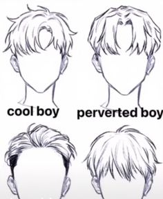 Boy Hair Drawing, Highlights Silver, Anime Boy Hair, Hair Growing, Men's Haircuts