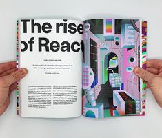 two hands holding an open book with the title'the rise of reach'in it