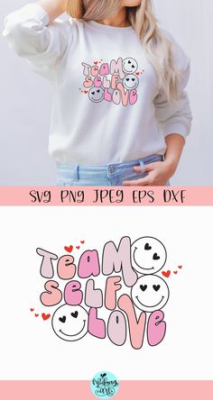 Self Love Svg, Design Jersey, Shirt Logo Design, Tshirt Printing Design, Image Svg, Cricut Projects Beginner, Cute Shirt Designs, Love Svg, Girls Prints