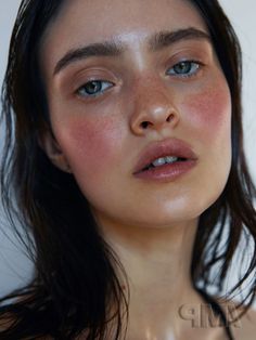 Editorial Make-up, Blush Trend, 얼굴 드로잉, Beauty Make-up, Glowing Makeup, Glowy Makeup