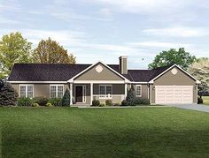 this is an artist's rendering of the ranch house plans that will be built in 2013