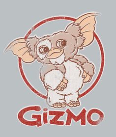 a drawing of an elephant with the word gizmo on it's chest