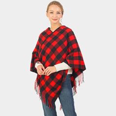 Size : 29.52" X 29.52" Material : 100% Polyester Casual Red Cape For Autumn, Casual Red Cape For Fall, White Cashmere Scarf, Open Poncho, Office Sweater, Winter Scarf Fashion, Sweater Cape, Fleece Neck Warmer, Houndstooth Scarf