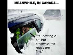 a man sitting in the drivers seat of a car covered in snow