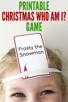 This printable Christmas game is a fun version of the Who Am I? game, featuring a range of well known characters from Christmas traditional stories, books and movies. Family fun for the holidays, or try it out in the classroom or with your youth or community group. Free printable and simple to play. Teenage Party Games, Who Am I Game, Christmas Charades