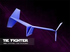 the fighter paper airplane is flying through the air