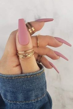 Matte Pink Nails, Nails 2021, Pink Nail Designs, Trendy Nail Art, Pink Nail, Pink Spring