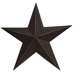 a black metal star on a white background