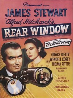 a movie poster for the film rear window